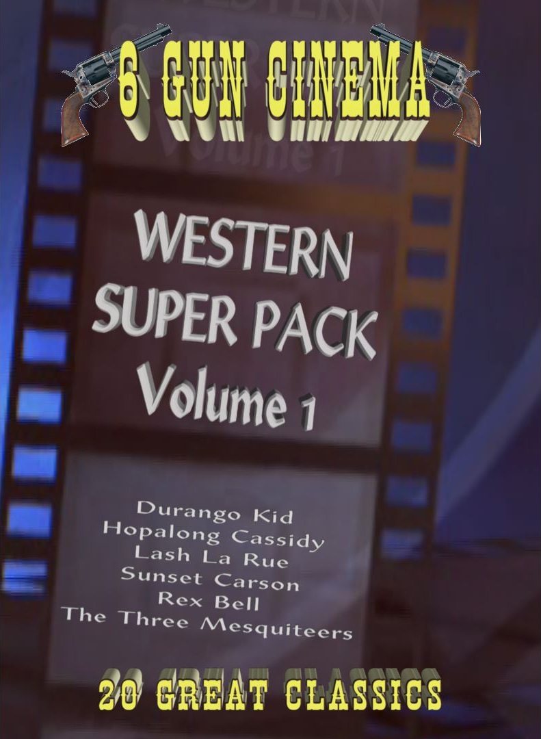 6 Gun Cinema Western Super Pack Vol 1 ~ 7 DVD ~ 20 movies
